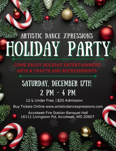 Artistic Dance Xpressions Winter Showcase & Holiday Party