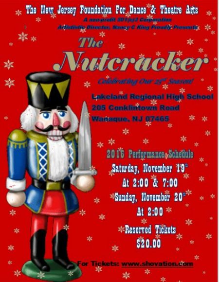 The New Jersey Foundation for Dance and Theatre Arts presents The Nutcracker 2016